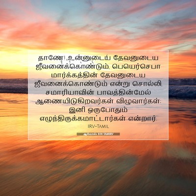 Picture 07 - ஆமோஸ் 8:14 TAMIRV - தாணே! உன்னுடைய - Bible Verse Picture