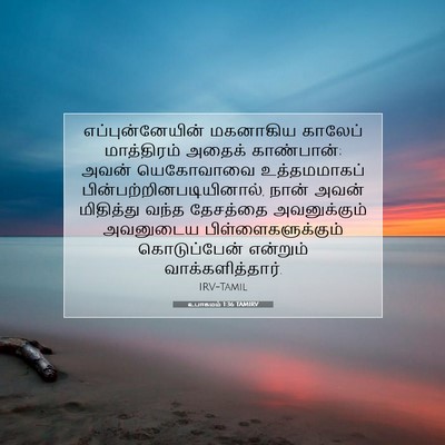 Picture 07 - உபாகமம் 1:36 TAMIRV - எப்புன்னேயின் - Bible Verse Picture