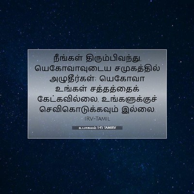 Picture 07 - உபாகமம் 1:45 TAMIRV - நீங்கள் - Bible Verse Picture