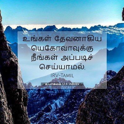 Picture 07 - உபாகமம் 12:4 TAMIRV - உங்கள் தேவனாகிய - Bible Verse Picture