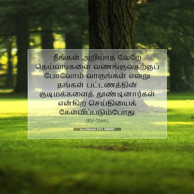 Picture 07 - உபாகமம் 13:13 TAMIRV - நீங்கள் அறியாத - Bible Verse Picture