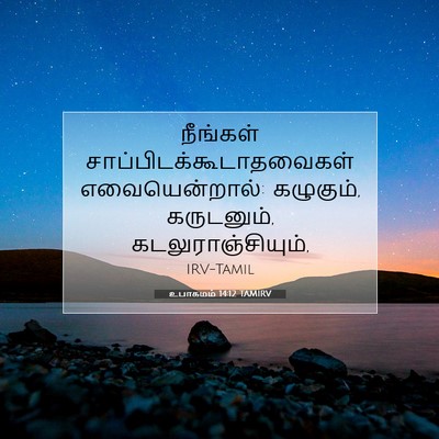 Picture 07 - உபாகமம் 14:12 TAMIRV - நீங்கள் - Bible Verse Picture