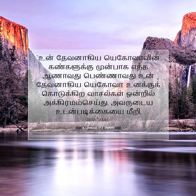 Picture 07 - உபாகமம் 17:2 TAMIRV - “உன் தேவனாகிய - Bible Verse Picture