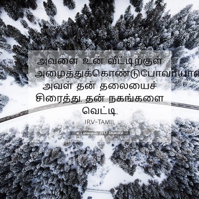 Picture 07 - உபாகமம் 21:12 TAMIRV - அவளை உன் - Bible Verse Picture