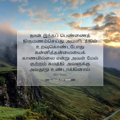 Picture 07 - உபாகமம் 22:14 TAMIRV - நான் இந்தப் - Bible Verse Picture