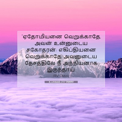 Picture 07 - உபாகமம் 23:7 TAMIRV - “ஏதோமியனை - Bible Verse Picture