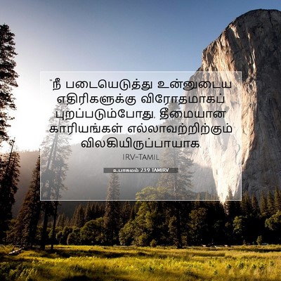 Picture 07 - உபாகமம் 23:9 TAMIRV - “நீ படையெடுத்து - Bible Verse Picture