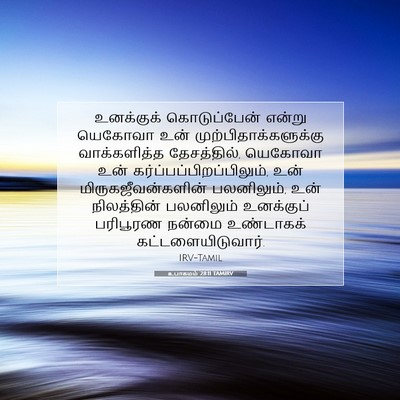 Picture 07 - உபாகமம் 28:11 TAMIRV - உனக்குக் - Bible Verse Picture