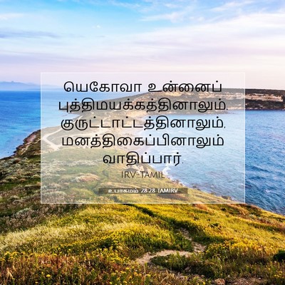 Picture 07 - உபாகமம் 28:28 TAMIRV - யெகோவா உன்னைப் - Bible Verse Picture