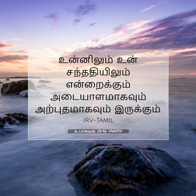 Picture 07 - உபாகமம் 28:46 TAMIRV - உன்னிலும் உன் - Bible Verse Picture