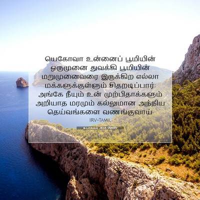Picture 07 - உபாகமம் 28:64 TAMIRV - யெகோவா உன்னைப் - Bible Verse Picture