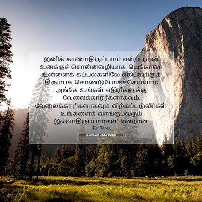 Picture 07 - உபாகமம் 28:68 TAMIRV - இனிக் - Bible Verse Picture