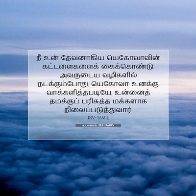 Picture 07 - உபாகமம் 28:9 TAMIRV - நீ உன் தேவனாகிய - Bible Verse Picture