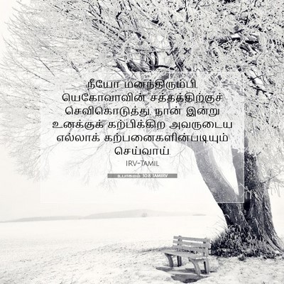 Picture 07 - உபாகமம் 30:8 TAMIRV - நீயோ - Bible Verse Picture