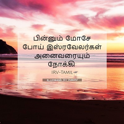 Picture 07 - உபாகமம் 31:1 TAMIRV - பின்னும் மோசே - Bible Verse Picture
