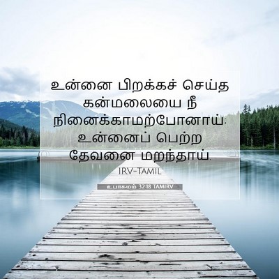 Picture 07 - உபாகமம் 32:18 TAMIRV - உன்னை பிறக்கச் - Bible Verse Picture