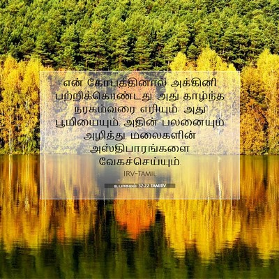 Picture 07 - உபாகமம் 32:22 TAMIRV - என் கோபத்தினால் - Bible Verse Picture