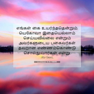 Picture 07 - உபாகமம் 32:26 TAMIRV - எங்கள் கை - Bible Verse Picture