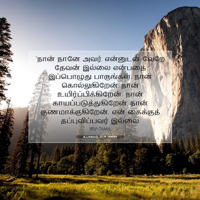 Picture 07 - உபாகமம் 32:39 TAMIRV - “நான் நானே அவர், - Bible Verse Picture