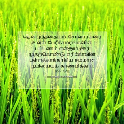Picture 07 - உபாகமம் 34:3 TAMIRV - தென்புறத்தையும், - Bible Verse Picture