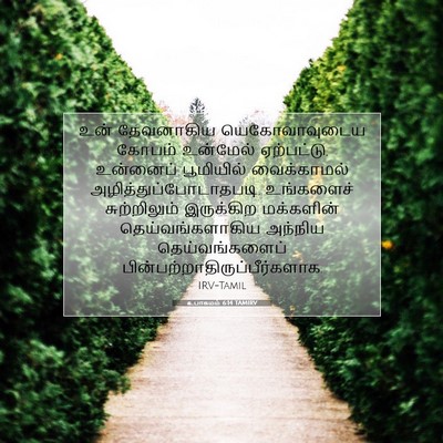 Picture 07 - உபாகமம் 6:14 TAMIRV - உன் தேவனாகிய - Bible Verse Picture