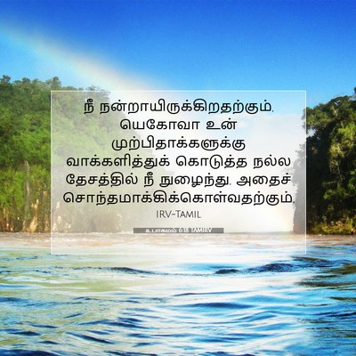 Picture 07 - உபாகமம் 6:18 TAMIRV - நீ - Bible Verse Picture