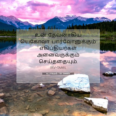 Picture 07 - உபாகமம் 7:18 TAMIRV - உன் தேவனாகிய - Bible Verse Picture