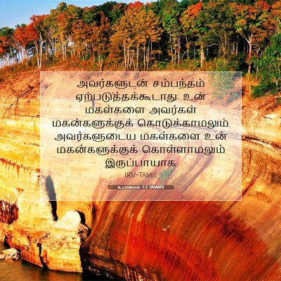 Picture 07 - உபாகமம் 7:3 TAMIRV - அவர்களுடன் - Bible Verse Picture