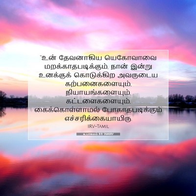 Picture 07 - உபாகமம் 8:11 TAMIRV - “உன் தேவனாகிய - Bible Verse Picture