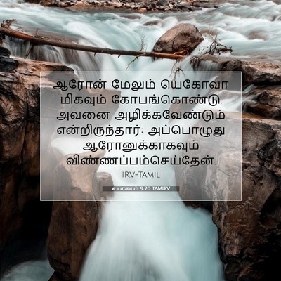Picture 07 - உபாகமம் 9:20 TAMIRV - ஆரோன் மேலும் - Bible Verse Picture