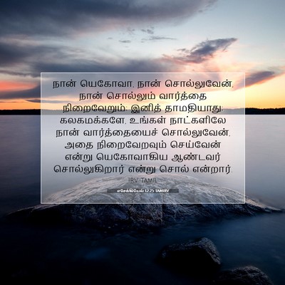 Picture 07 - எசேக்கியேல் 12:25 TAMIRV - நான் யெகோவா, நான் - Bible Verse Picture