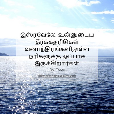 Picture 07 - எசேக்கியேல் 13:4 TAMIRV - இஸ்ரவேலே, - Bible Verse Picture