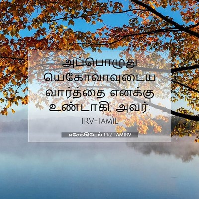 Picture 07 - எசேக்கியேல் 14:2 TAMIRV - அப்பொழுது - Bible Verse Picture