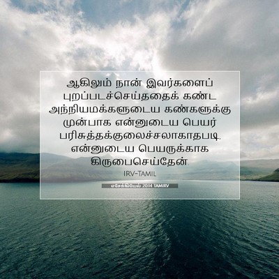 Picture 07 - எசேக்கியேல் 20:14 TAMIRV - ஆகிலும் நான் - Bible Verse Picture