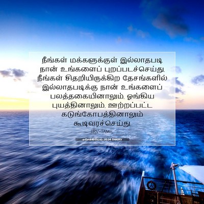 Picture 07 - எசேக்கியேல் 20:34 TAMIRV - நீங்கள் - Bible Verse Picture