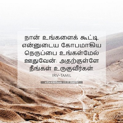 Picture 07 - எசேக்கியேல் 22:21 TAMIRV - நான் உங்களைக் - Bible Verse Picture