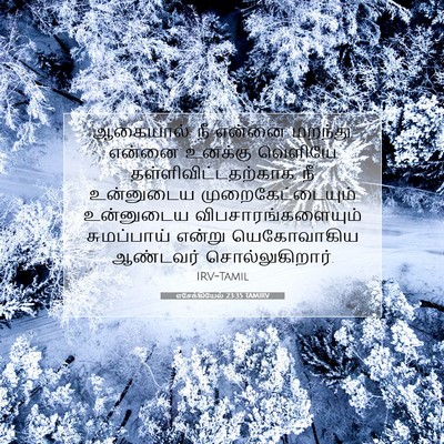 Picture 07 - எசேக்கியேல் 23:35 TAMIRV - ஆகையால், நீ என்னை - Bible Verse Picture