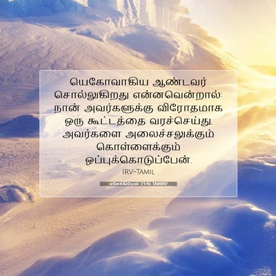 Picture 07 - எசேக்கியேல் 23:46 TAMIRV - யெகோவாகிய ஆண்டவர் - Bible Verse Picture