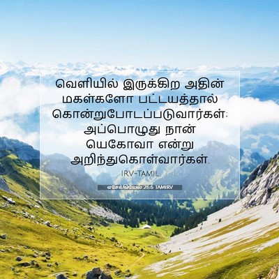 Picture 07 - எசேக்கியேல் 26:6 TAMIRV - வெளியில் இருக்கிற - Bible Verse Picture