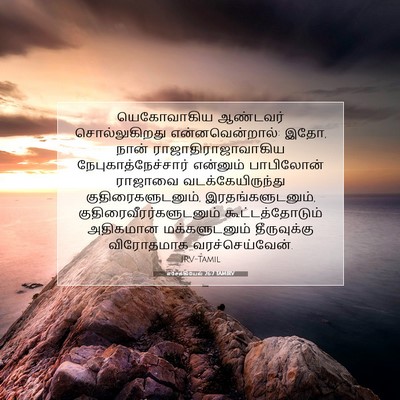 Picture 07 - எசேக்கியேல் 26:7 TAMIRV - யெகோவாகிய ஆண்டவர் - Bible Verse Picture