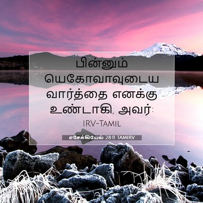 Picture 07 - எசேக்கியேல் 28:11 TAMIRV - பின்னும் - Bible Verse Picture