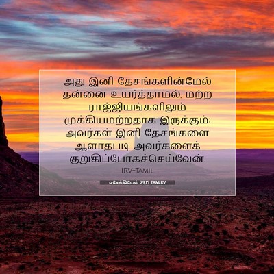 Picture 07 - எசேக்கியேல் 29:15 TAMIRV - அது இனி - Bible Verse Picture