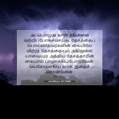 Picture 07 - எசேக்கியேல் 30:12 TAMIRV - அப்பொழுது நான் - Bible Verse Picture