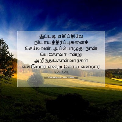 Picture 07 - எசேக்கியேல் 30:19 TAMIRV - இப்படி எகிப்திலே - Bible Verse Picture