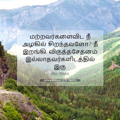 Picture 07 - எசேக்கியேல் 32:19 TAMIRV - மற்றவர்களைவிட நீ - Bible Verse Picture