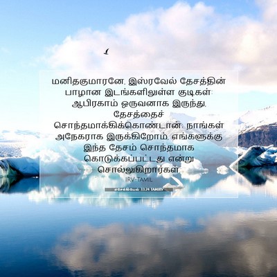 Picture 07 - எசேக்கியேல் 33:24 TAMIRV - மனிதகுமாரனே, - Bible Verse Picture