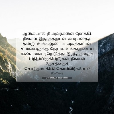 Picture 07 - எசேக்கியேல் 33:25 TAMIRV - ஆகையால், நீ - Bible Verse Picture