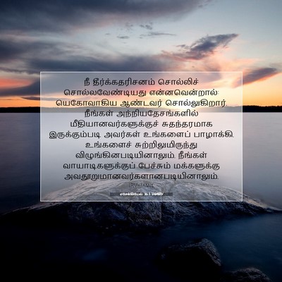 Picture 07 - எசேக்கியேல் 36:3 TAMIRV - நீ தீர்க்கதரிசனம் - Bible Verse Picture