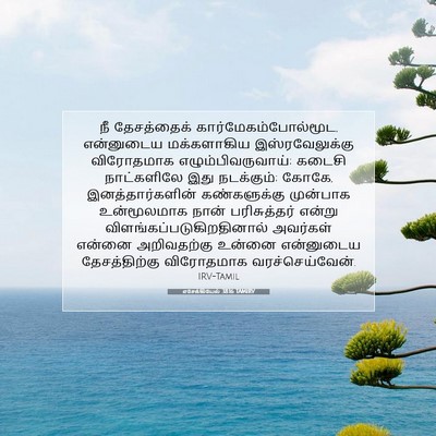 Picture 07 - எசேக்கியேல் 38:16 TAMIRV - நீ தேசத்தைக் - Bible Verse Picture