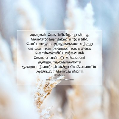 Picture 07 - எசேக்கியேல் 39:10 TAMIRV - அவர்கள் - Bible Verse Picture